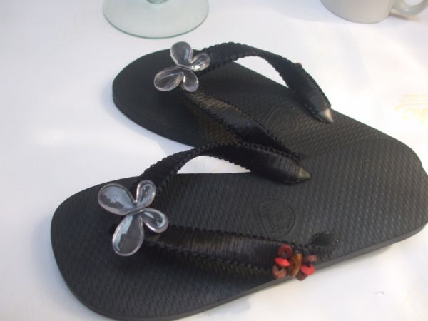 Chinelo decorado